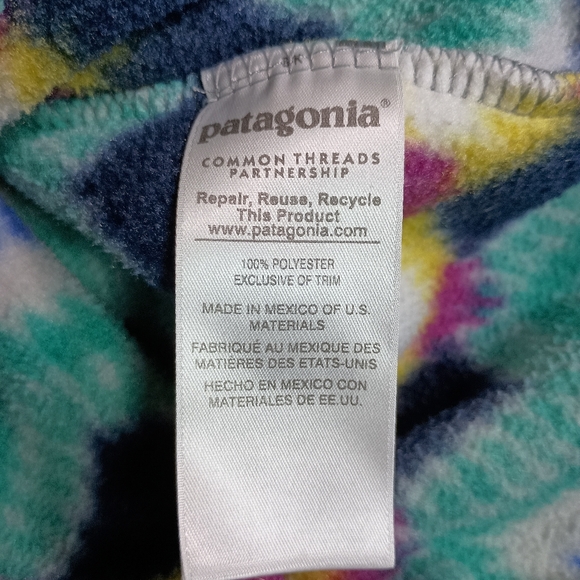 Patagonia Synchilla Women's XS Snap-T Fleece  Timber Twist Aztec Pullover Jacket - Picture 5 of 6